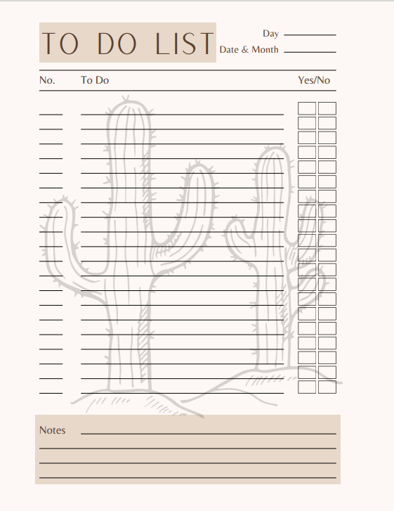 Western Style Planner - 50 pages