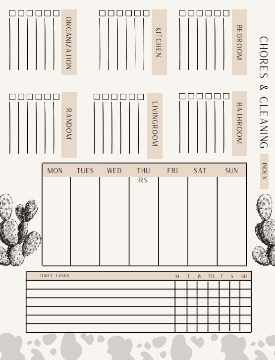 Western Style Planner - 50 pages